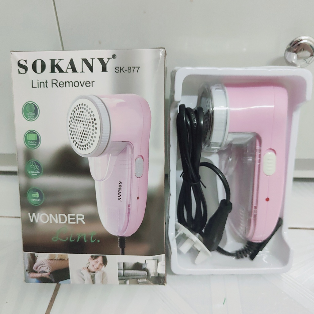 Máy cắt lông xù quần áo sokany sk-877 dùng điện, máy cắt lông xù sonaky sk-877 cắt siêu bén siêu bền tiện lợi