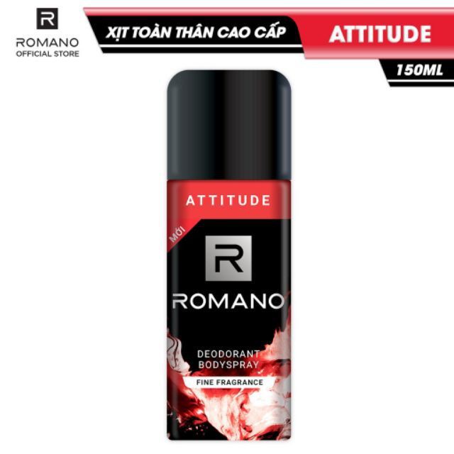 Xịt nước hoa toàn thân nam Romano Attitude 150ml