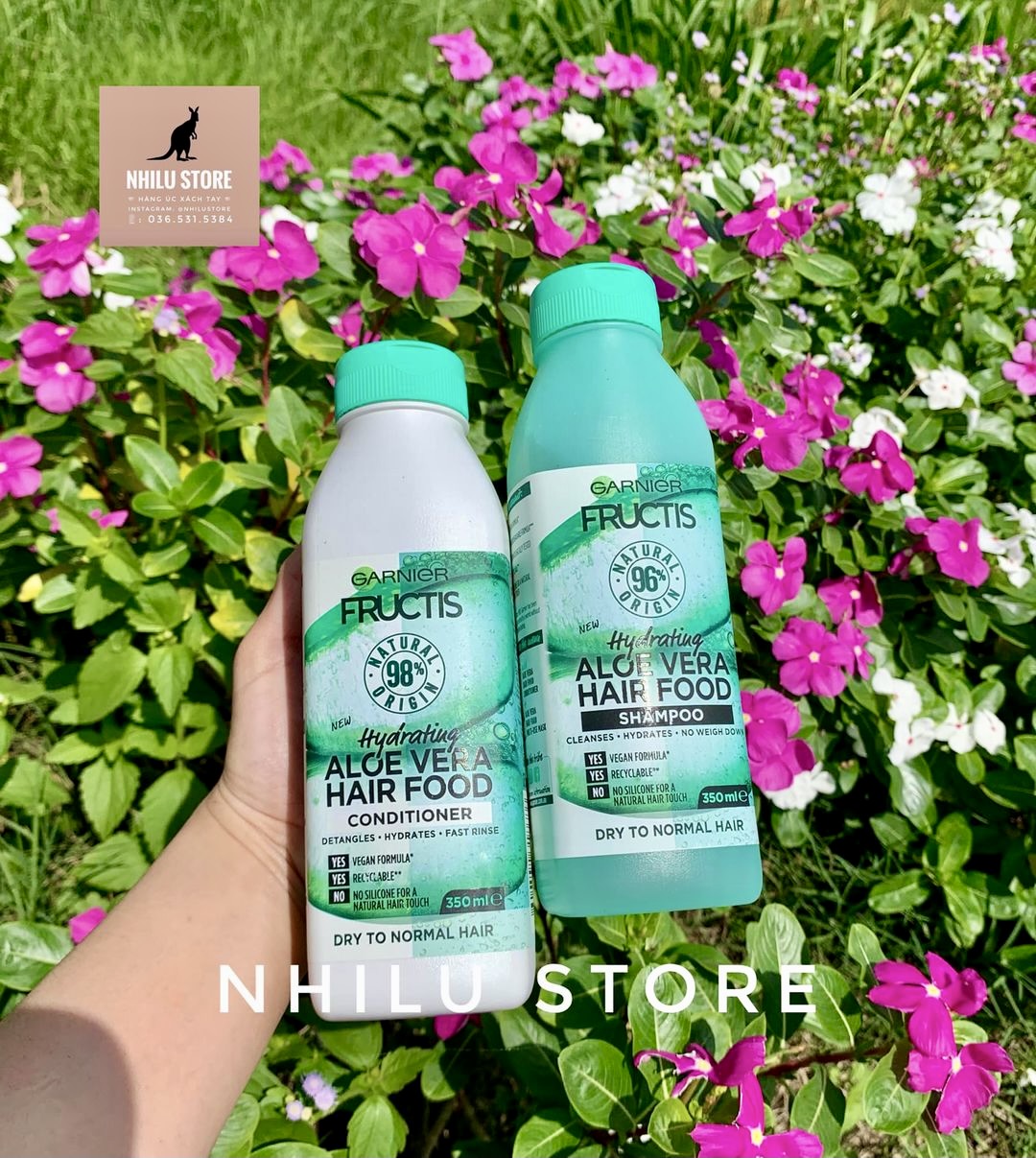 Bộ Đôi Gội & Xả Garnier Nha Đam ( Bill Úc )