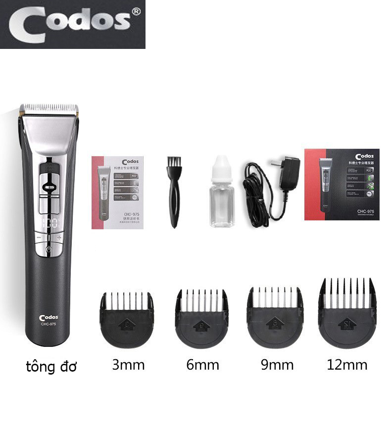 Tông đơ cắt tóc Codos 975 lưỡi sứ sắc bén