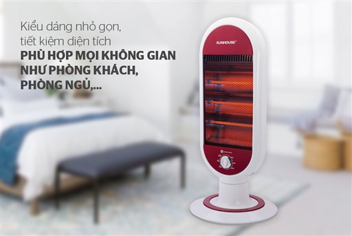 Quạt sưởi halogen Sunhouse SHD7022 (freeship tp Thái Bình)