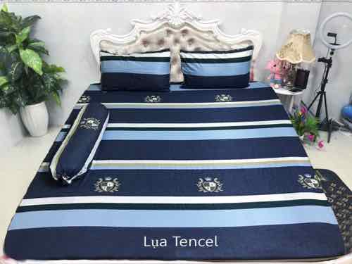 Drap Lụa Tencel 5 Món + Mền