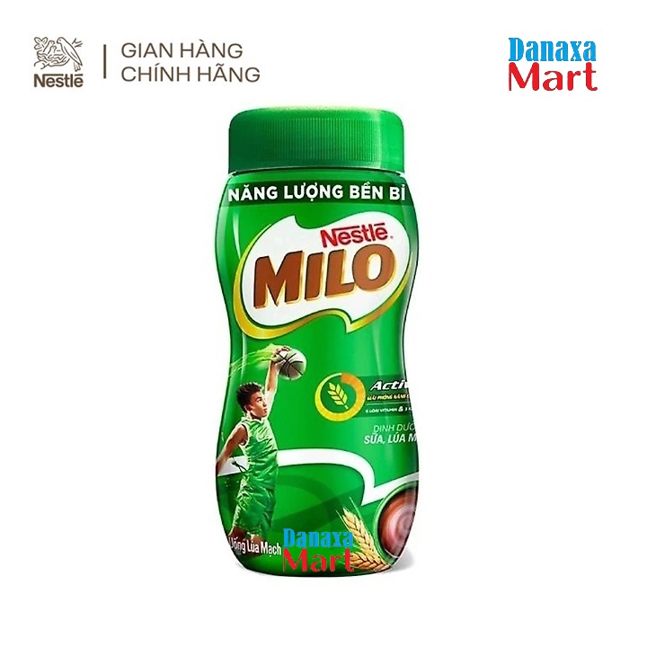[Tùy chọn] Combo 2 Hủ Thức uống lúa mạch Nestlé Milo nguyên chất (Hũ nhựa 400g)