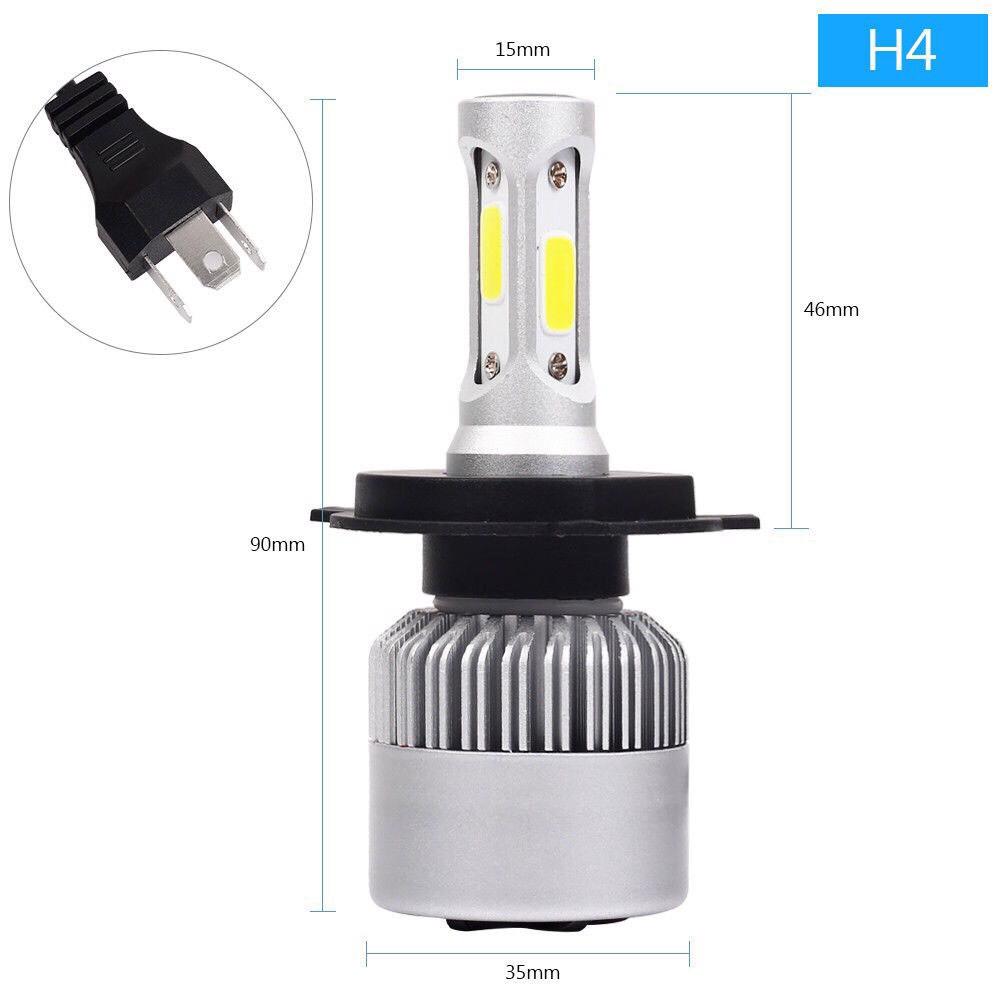 Đèn pha led C6 H4 3 tim mẫu mới 2019( GIÁ 1 BÓNG)
