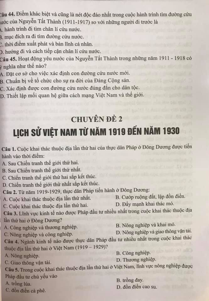 Các Chuyên Đề Lịch Sử Việt Nam (1858 - 2000)