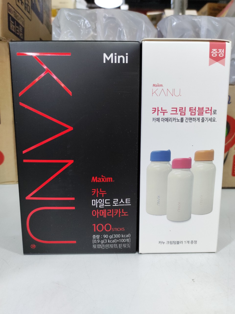 ( có quà tặng kèm) Cà phê KANU dark roast, mild roast 100 gói - 카누 커피