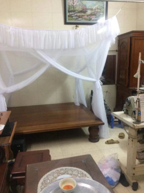 Màn tuyn trắng cao cấp ngoại cỡ 3m 2.5m 2m