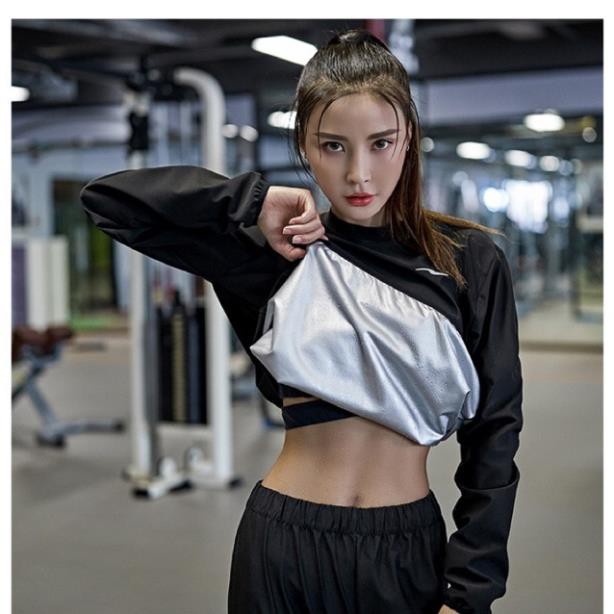 [bộ đồ tập gym caosu non ép cân hiệu quả - đồ tập thể thao ép cân -p9