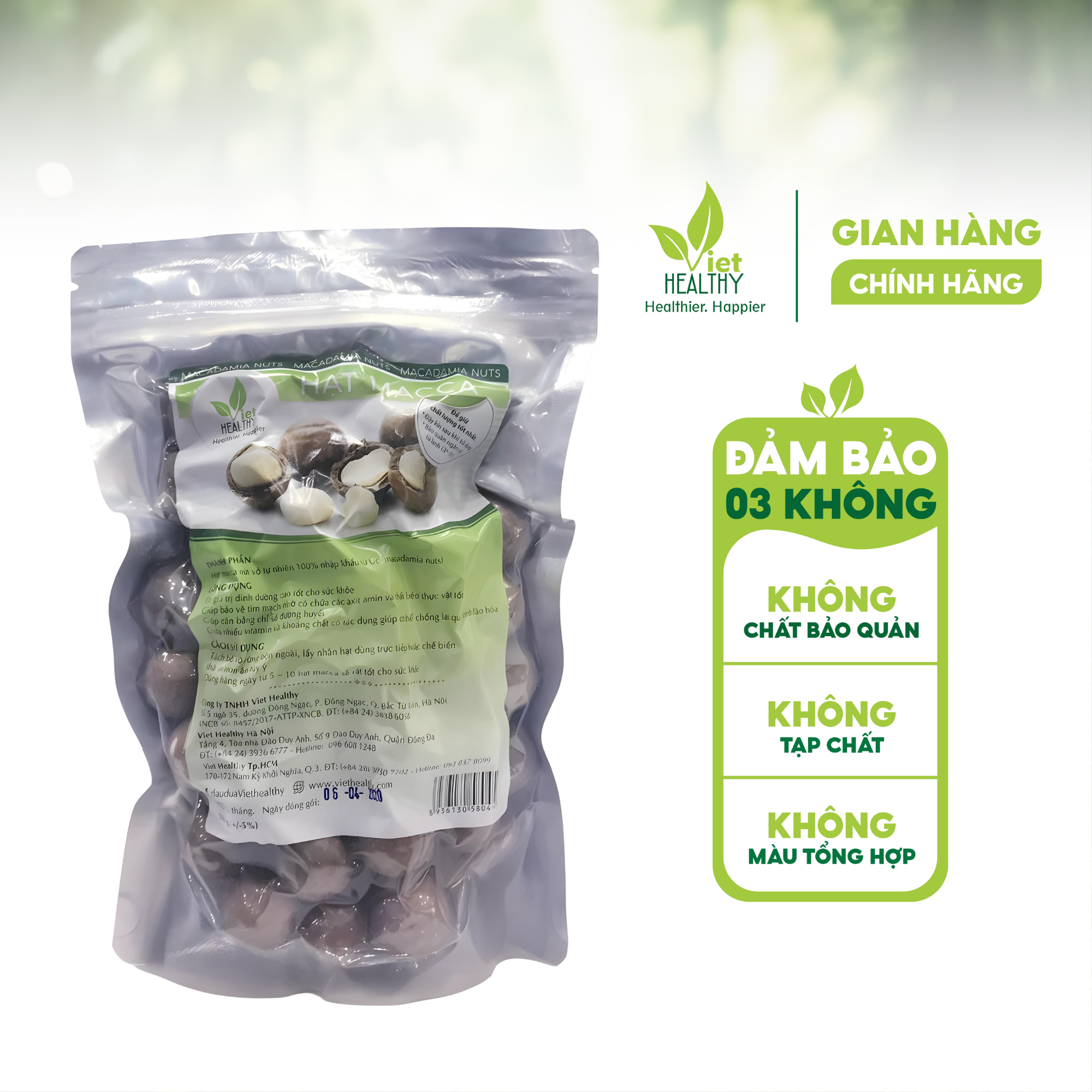 Hạt Macca Viet Healthy 500 gram