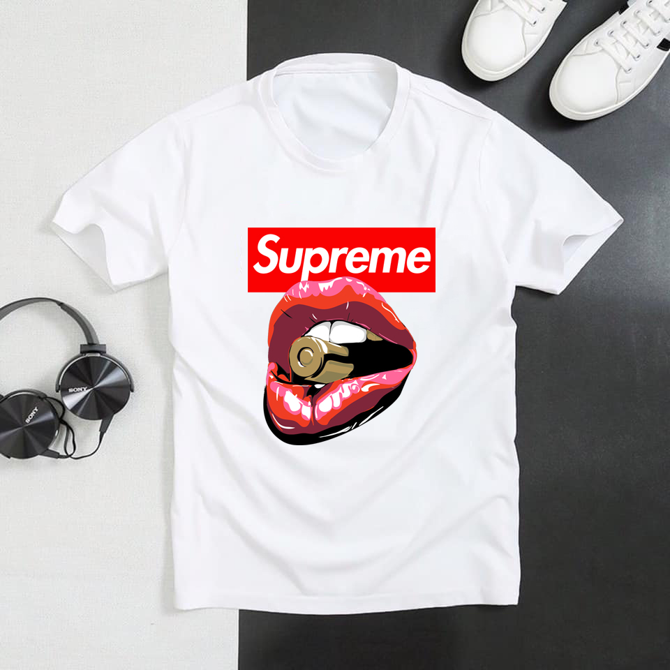 BST áo thun SUPREME in hình siêu anh hùng