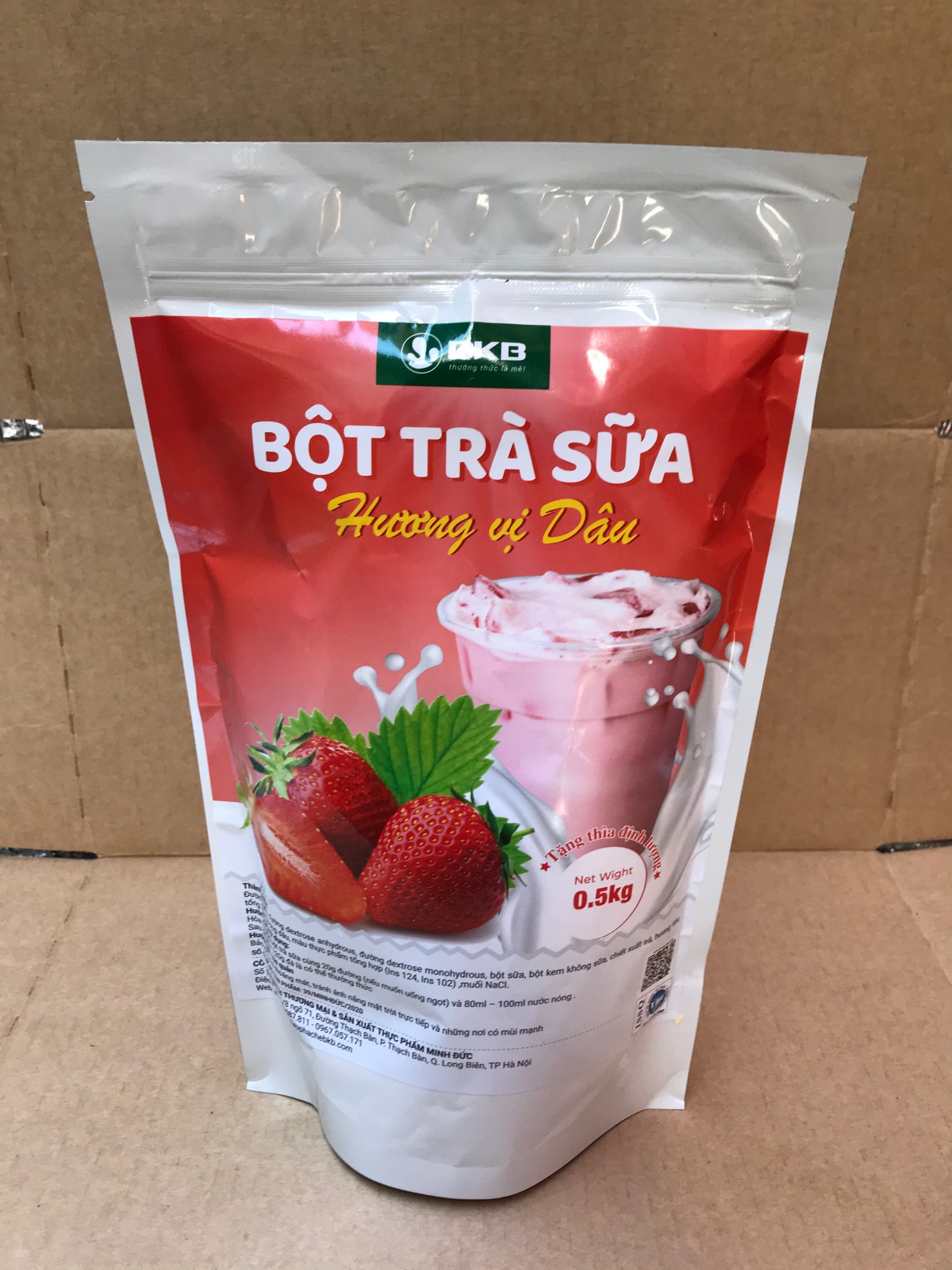 Bột trà sữa dâu pha săn 500gam