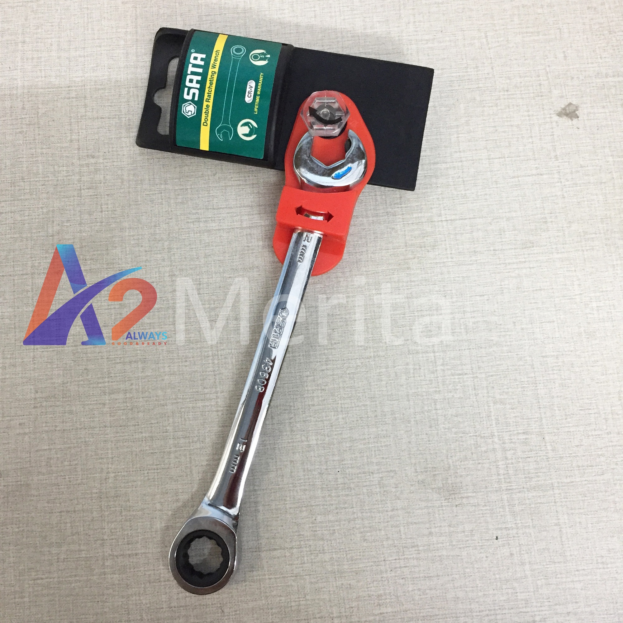 Cờ lê vòng miệng tự động Sata 43608