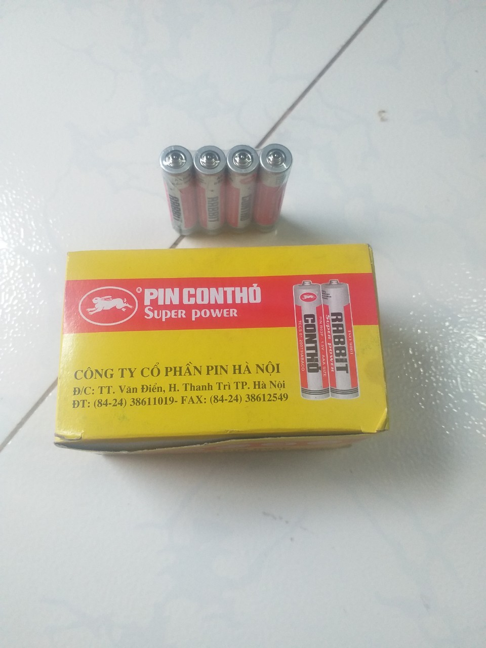 Pin Con thỏ AAA ( Pin đũa - loại nhỏ )