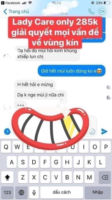 Dung dịch vệ sinh phụ nữ Lady Care, hàng chuẩn
