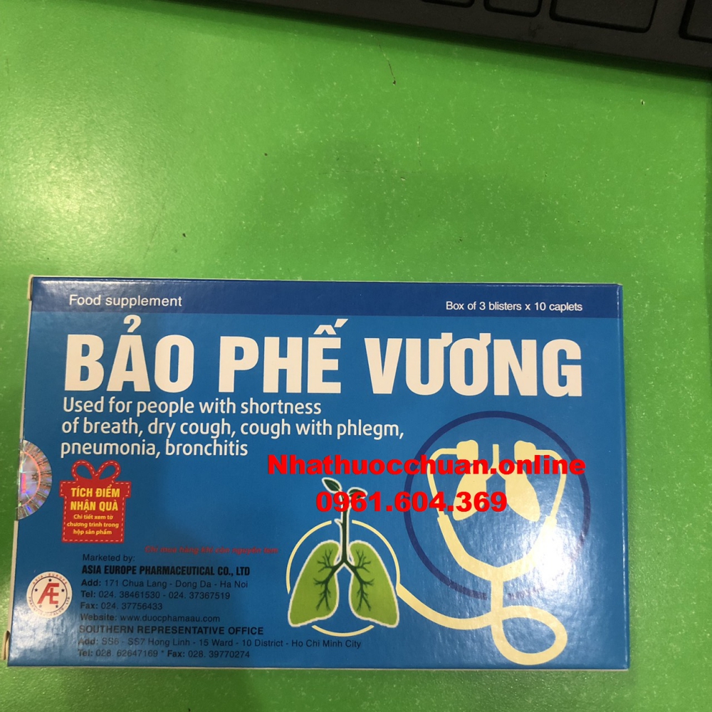 Bảo Phế Vương ( Hộp 3 vỉ * 10 viên)