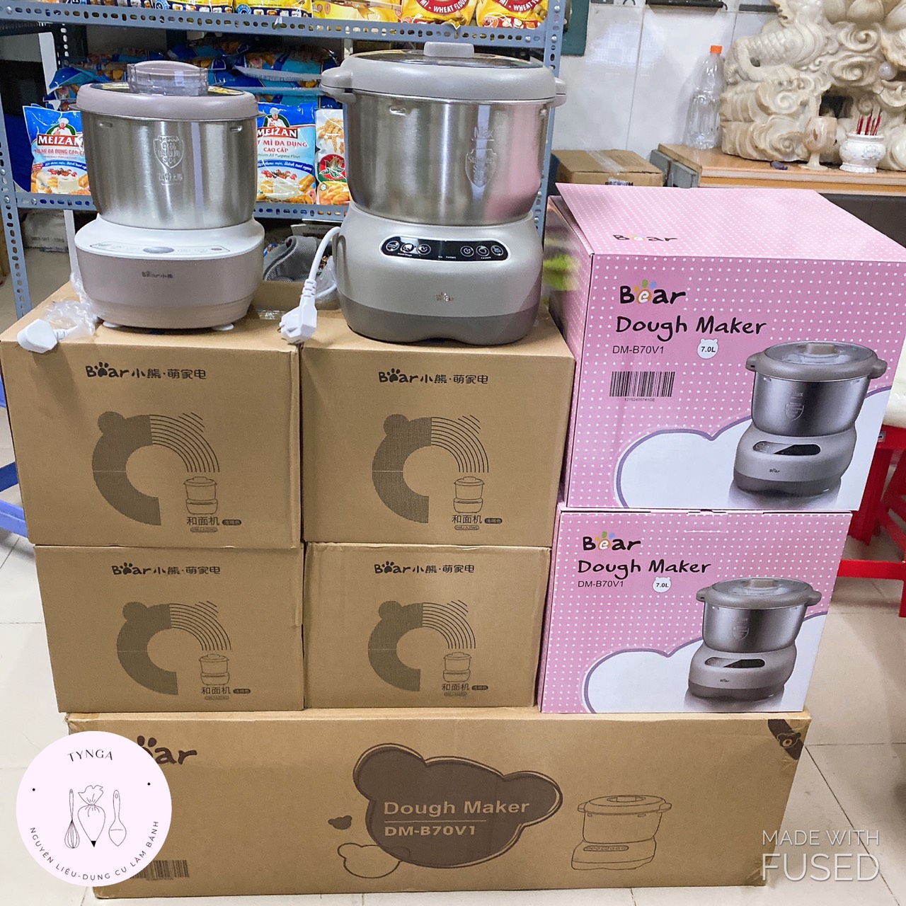 [Freeship + Quà Tặng 10k ]Máy nhồi bột trộn bột Bear hàng quốc tế 3.5L, 5L, 7L
