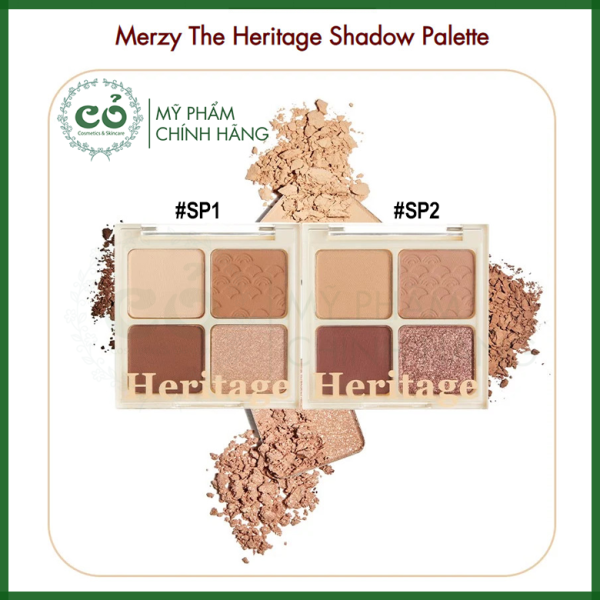 Bảng Phấn Mắt 4 ô Merzy The Heritage Shadow Palette 8g