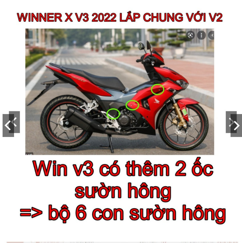 Combo 26 ốc gr5 titan dán áo winner x (v2 + v3)
