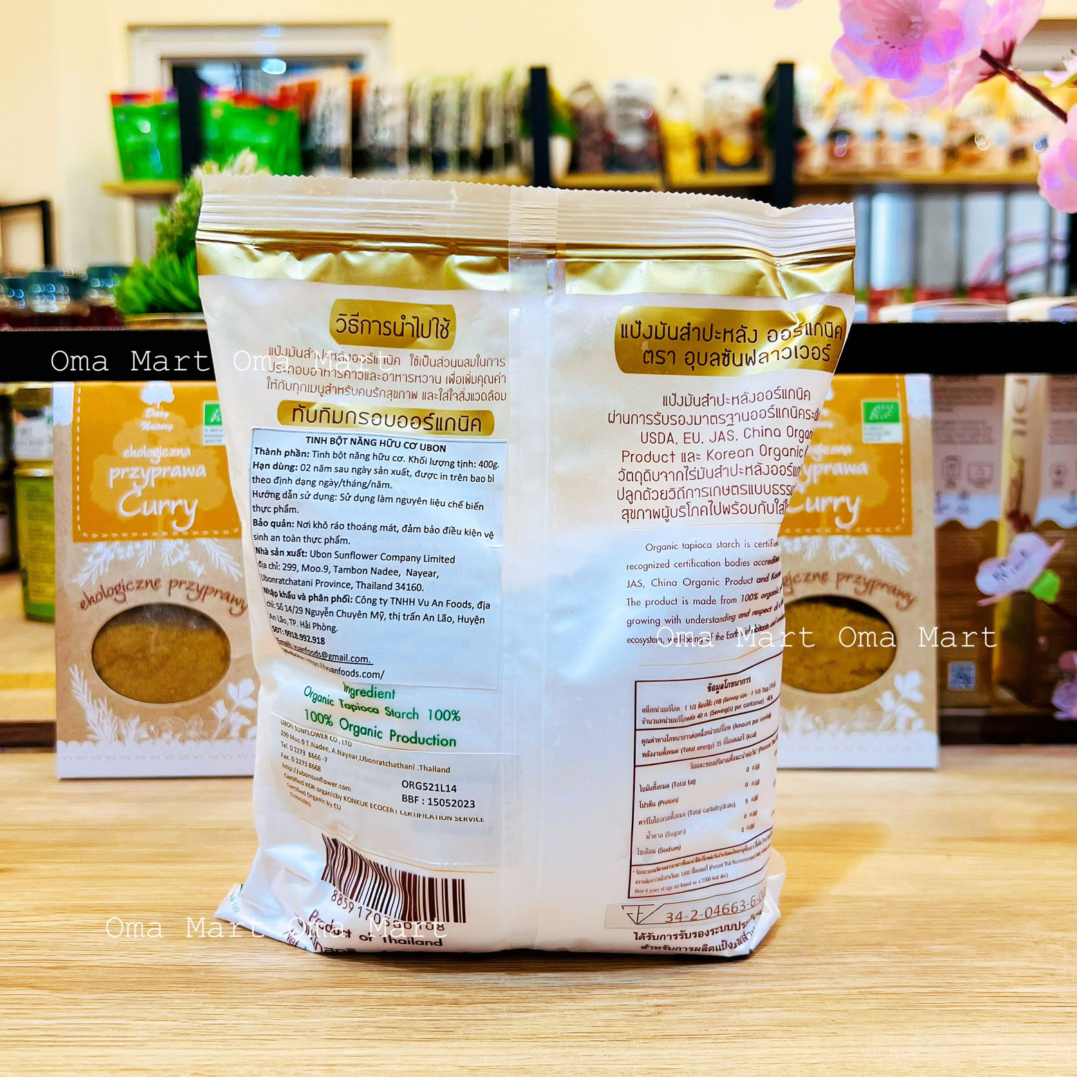 Starch-organic Ubon 400g-Thailand