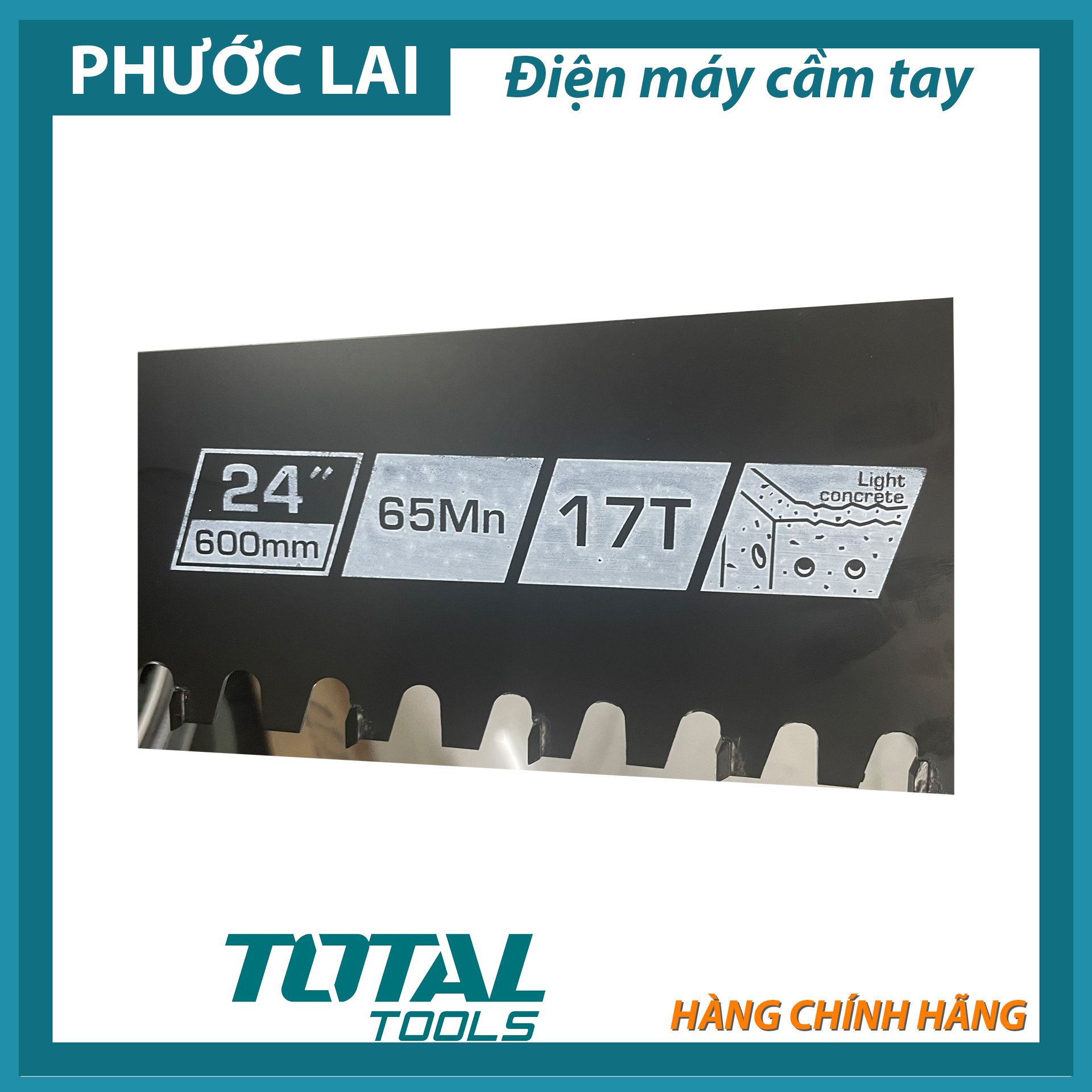 Cưa bê tông Total 24" (600mm)  THTLCS1241
