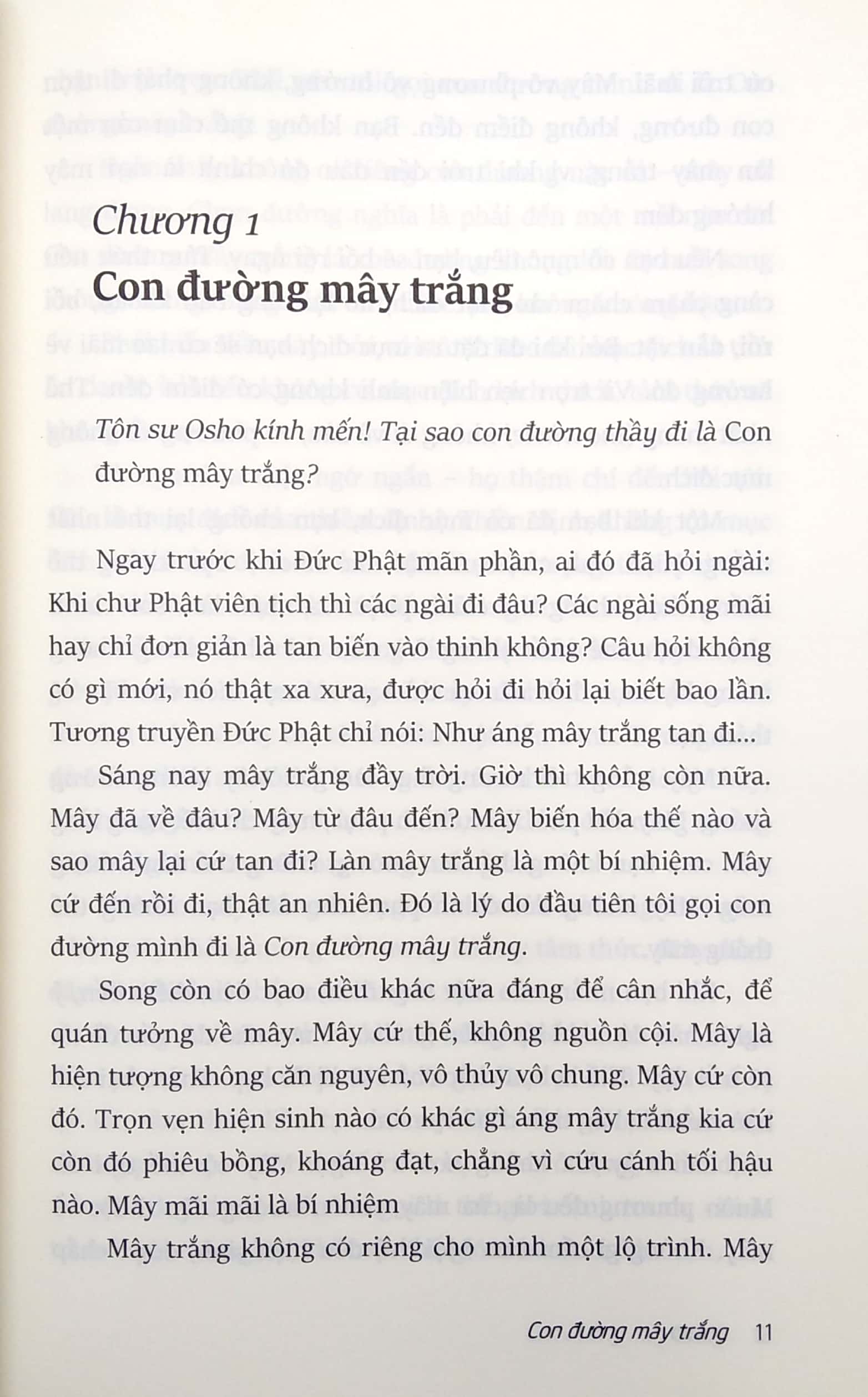 Sách - Osho - Con Đường Mây Trắng (ĐN) - Newshop