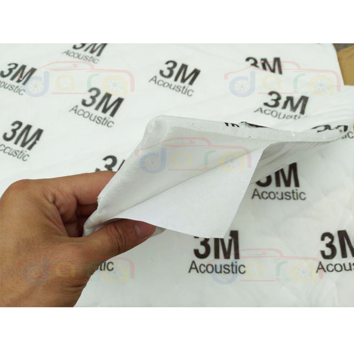 Bông tiêu âm chính hãng 3M cách âm, cách nhiệt cho xe ô tô, kích thước 80 x 50cm, dày 10cm