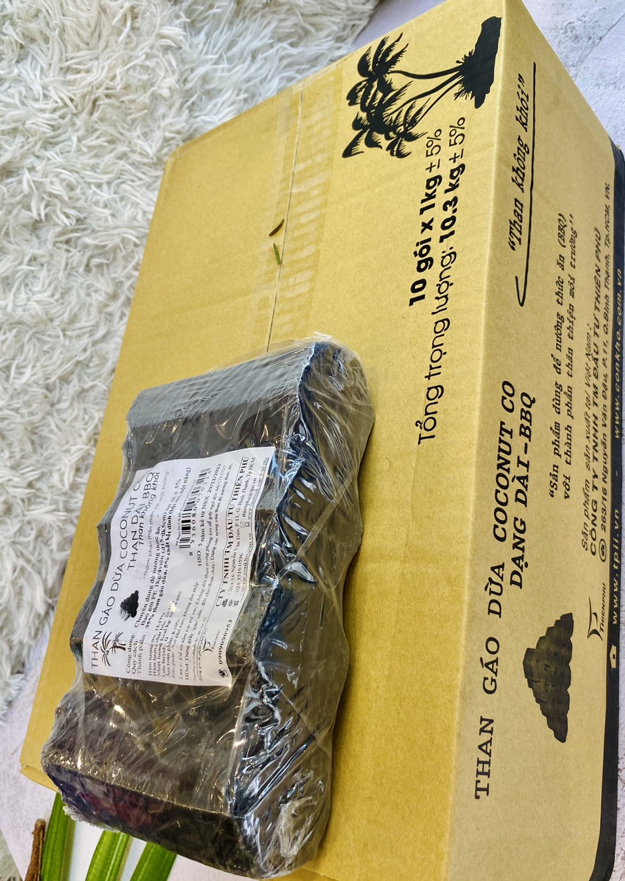 Thùng 12kg than không khói & thùng 10kg than gáo dừa than sạch chuyên BBQ