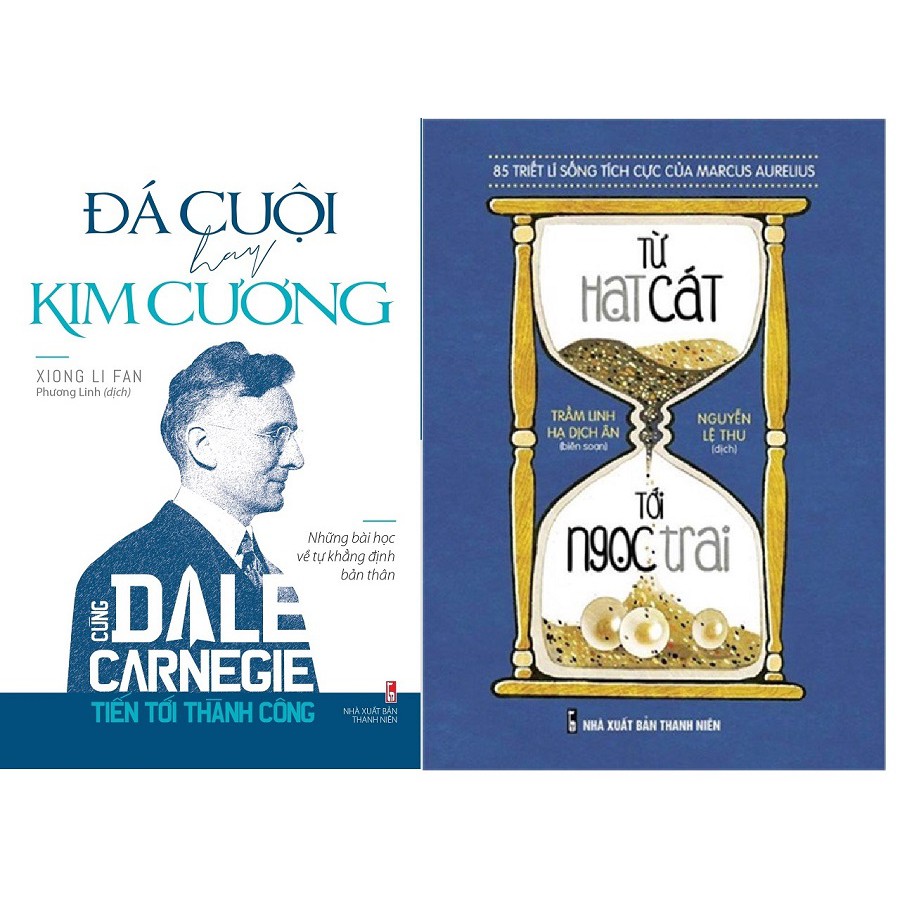 Sách Combo Từ hạt cát đến ngọc trai + Đá cuội hay kim cương