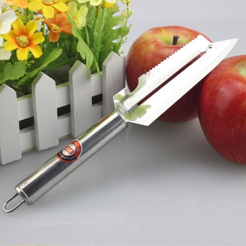 Dao nạo gọt rau củ quả 2 lưỡi bằng inox