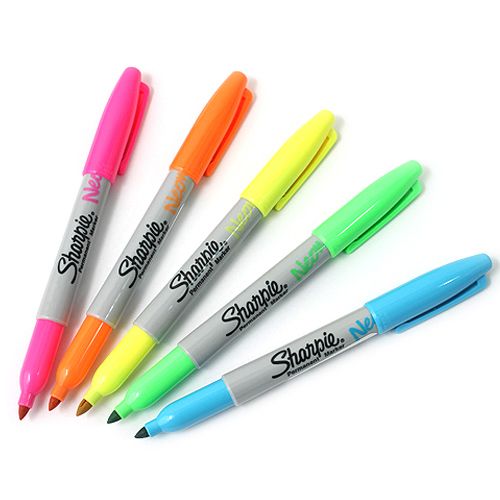 Bút lông phản quang không phai màu Sharpie Neon