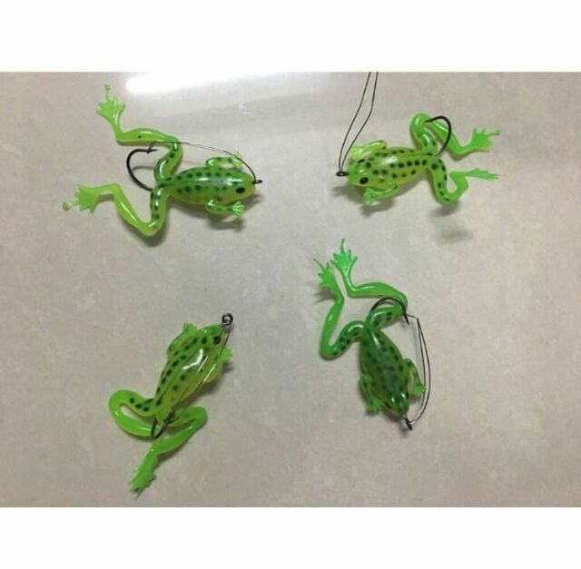 Combo 4 mồi câu cá lóc - trên có lưỡi