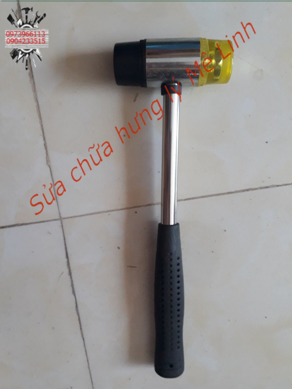 Búa cao su 2 đầu