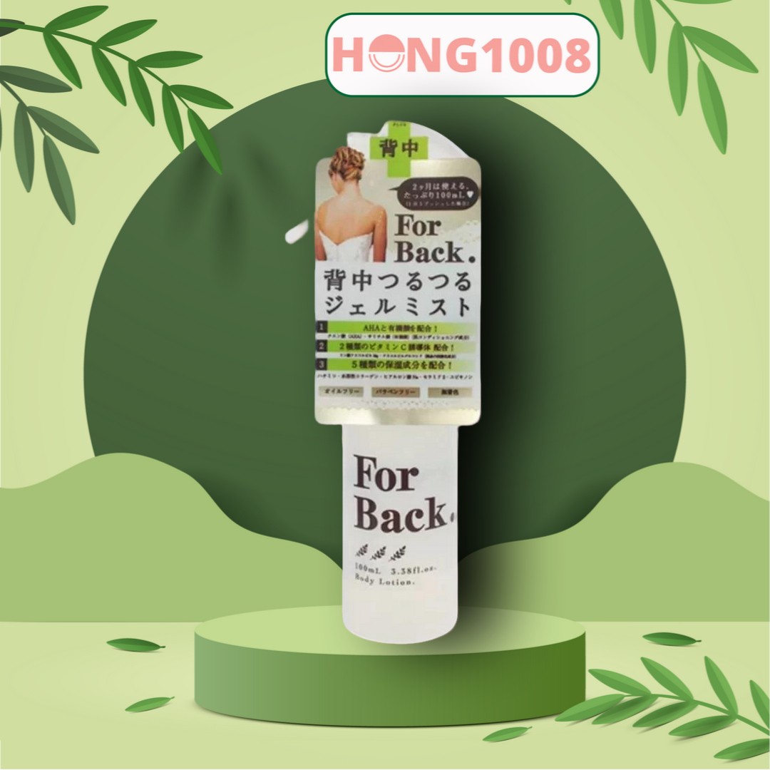 Xịt Pelican For Back Medicated Body Lotion 100ml Hỗ Trợ Trị Mụn Lưng của Nhật Bản - Shop Hong1008