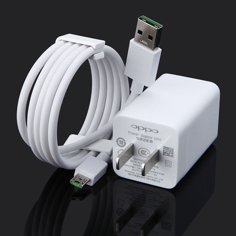 Bộ sạc nhanh VOOC Oppo F3 Plus (Trắng) - Cáp Oppo microUSB Zin