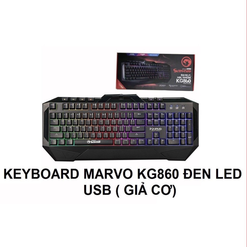 [HCM]Bàn Phím Marvo KG 860 đèn LED
