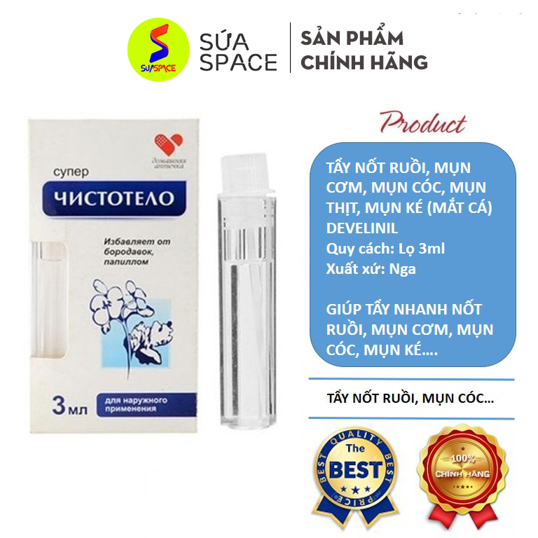 [HCM]Gel tẩy nốt ruồi tẩy mụn cóc mụn thịt mụn cơm tàn nhang sẹo lồi Dvelinil chính hãng của nha giúp bạn xóa đi khuyết điểm trên khuôn mặt bạn - Sứa Space
