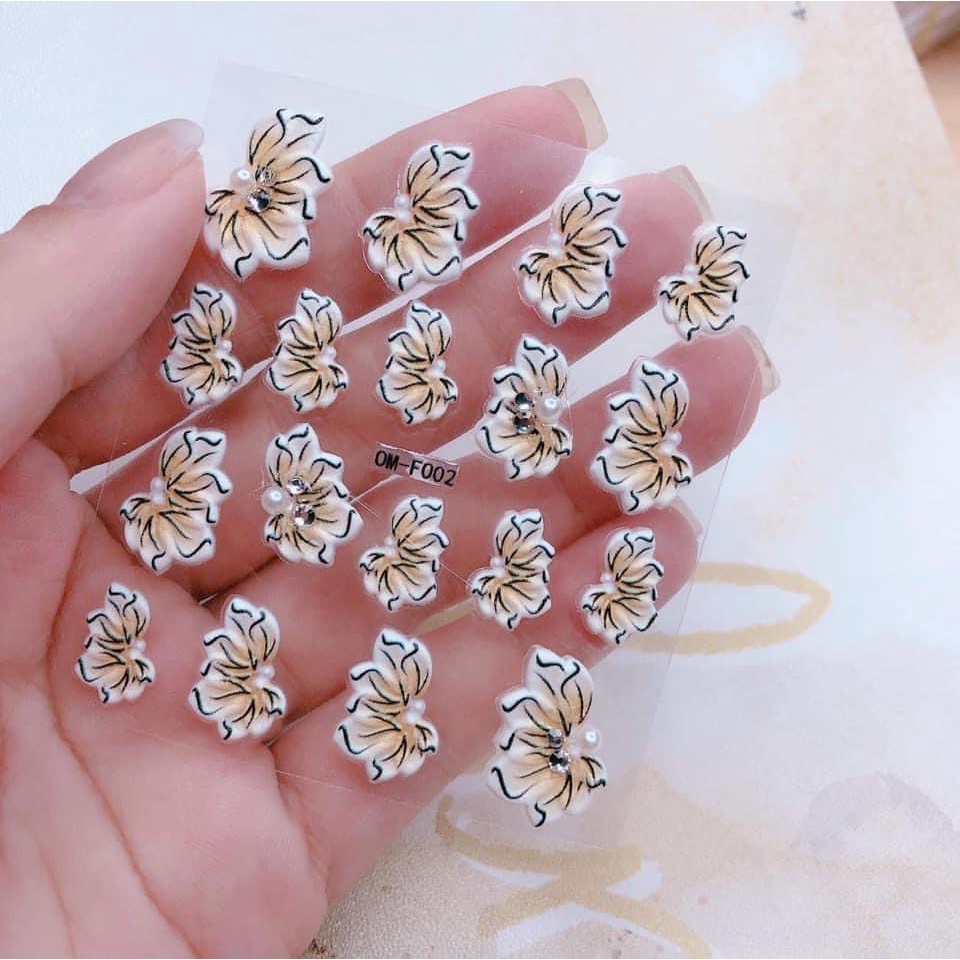 Stick hoa nổi 5D dán móng cực đẹp