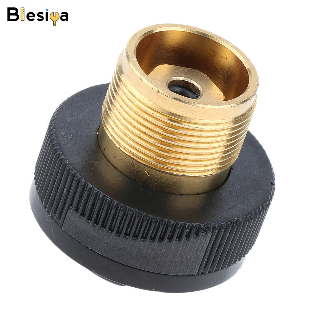 Blesiya Copper Gas Adapter Stove Connector Gas Tank Adapter Camping Stove Converter