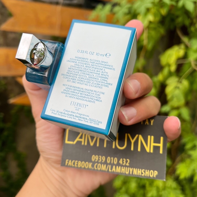 Nước hoa MINI Nam CK ETERNITY AIR For Men 10ml