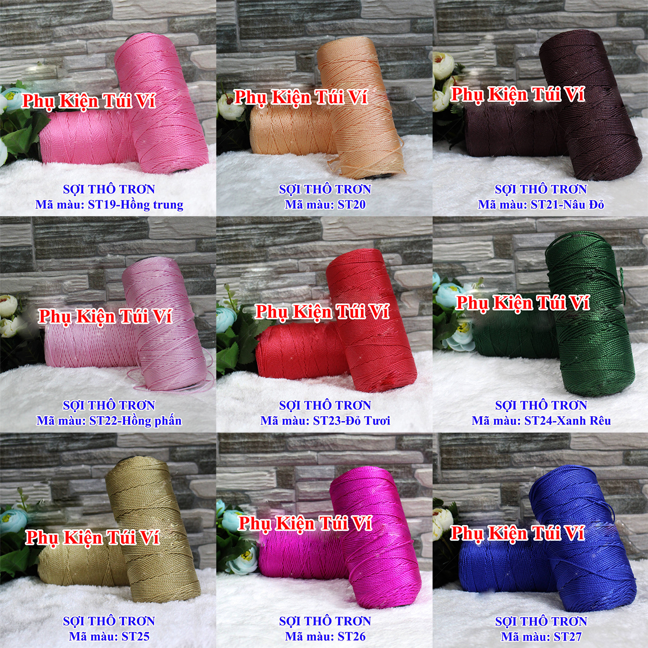 Sợi Thô Trơn Lõi Nặng (25k/cuộn/~200g)