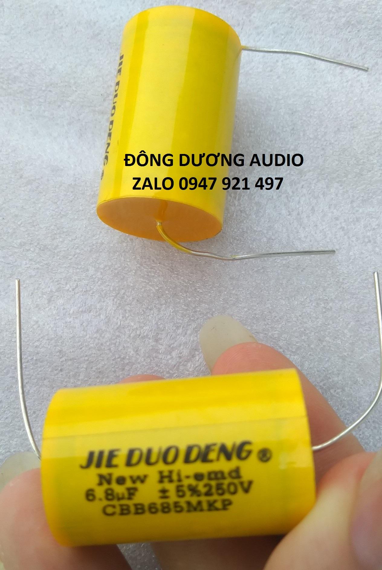 2 CON TỤ PHÂN TẦN 6.8MF 250V - VÀNG TRÒN