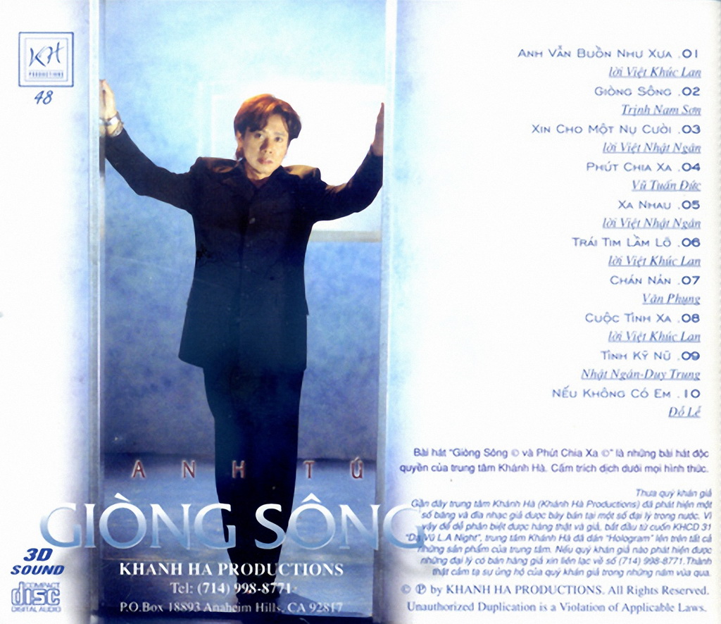 4 đĩa cd nhạc anh tú 1 (phôi đĩa nhật)