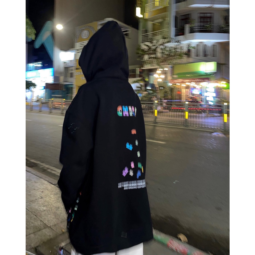 Áo Hoodie Mix CHILICLUB Unisex ( HOODIE CL MIX Đen)