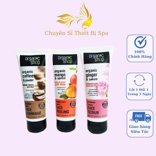 Tẩy Da Chết Mặt Organic Shop Organic