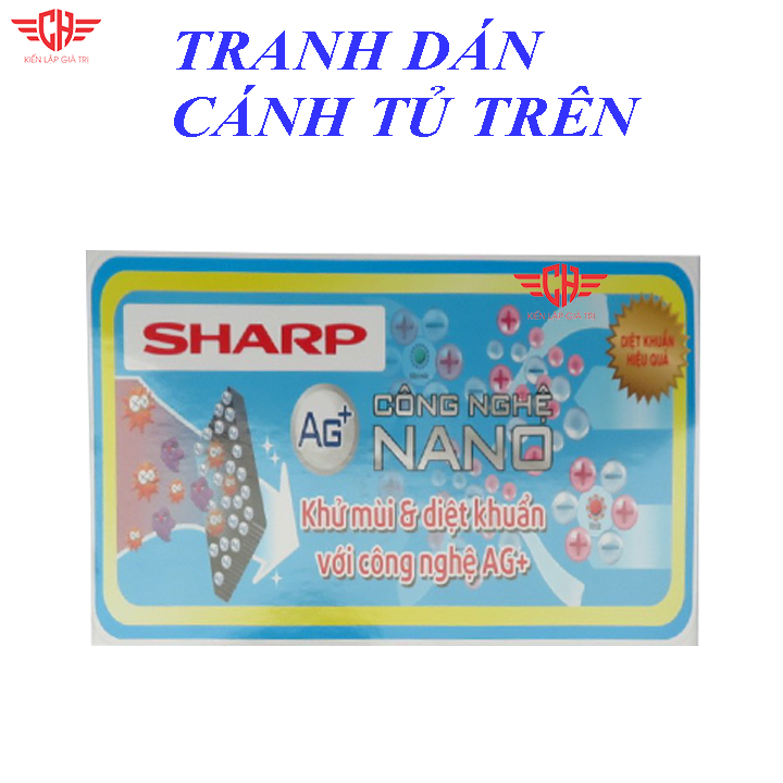 Tem dán tủ lạnh SHARP
