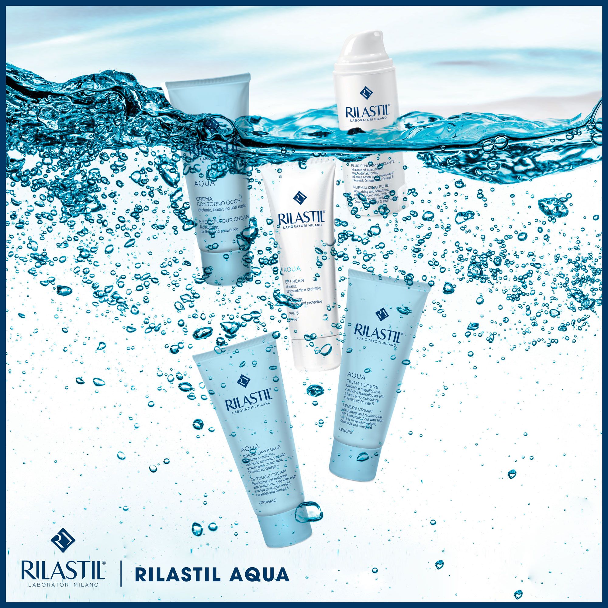 Sữa rửa mặt Rilastil Aqua Face Cleanser 200ml