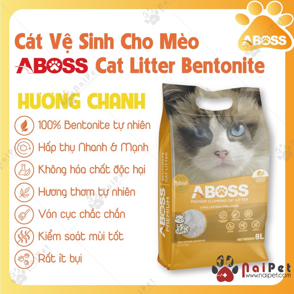 Cát Vệ Sinh Cát Đất Sét Bentonite ABoss CDS003