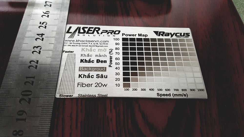 Máy khắc laser kim loại Raycus 20w