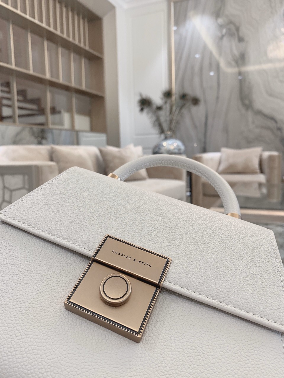 [HCM]Túi Xách Charles Keith Da Hạt Chính Hãng Fulltag và Mã Code