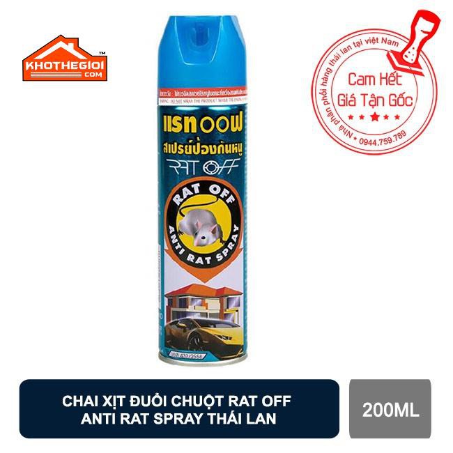 Chai Xịt Đuổi Chuột RAT OFF ANTI RAT SPRAY 200ml - Thái Lan